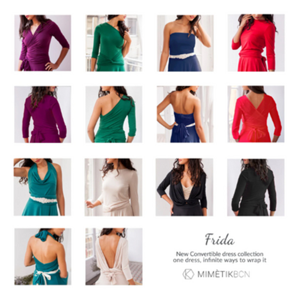 Nwt Mimetik Frida Essential Long Convertible Medium Medium Maxi - Picture 11 of 11